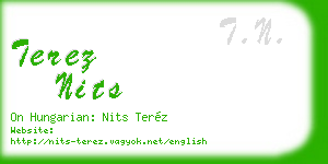 terez nits business card